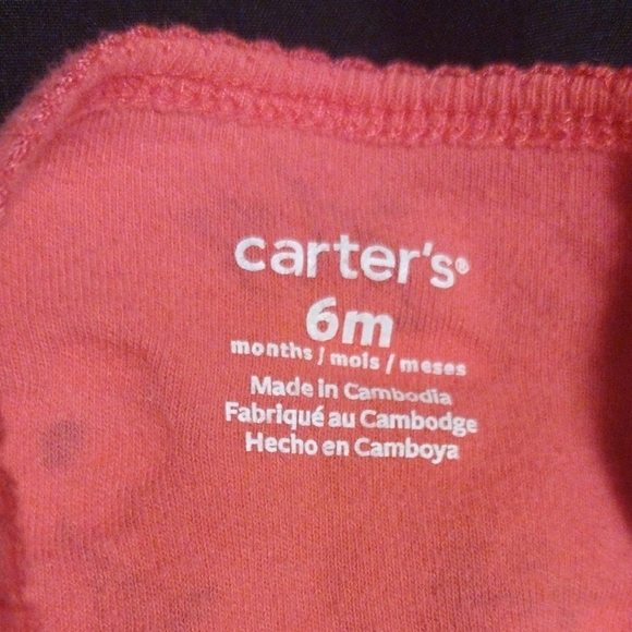 Carter's Red Floral Kids Footie - Picture 6 of 6